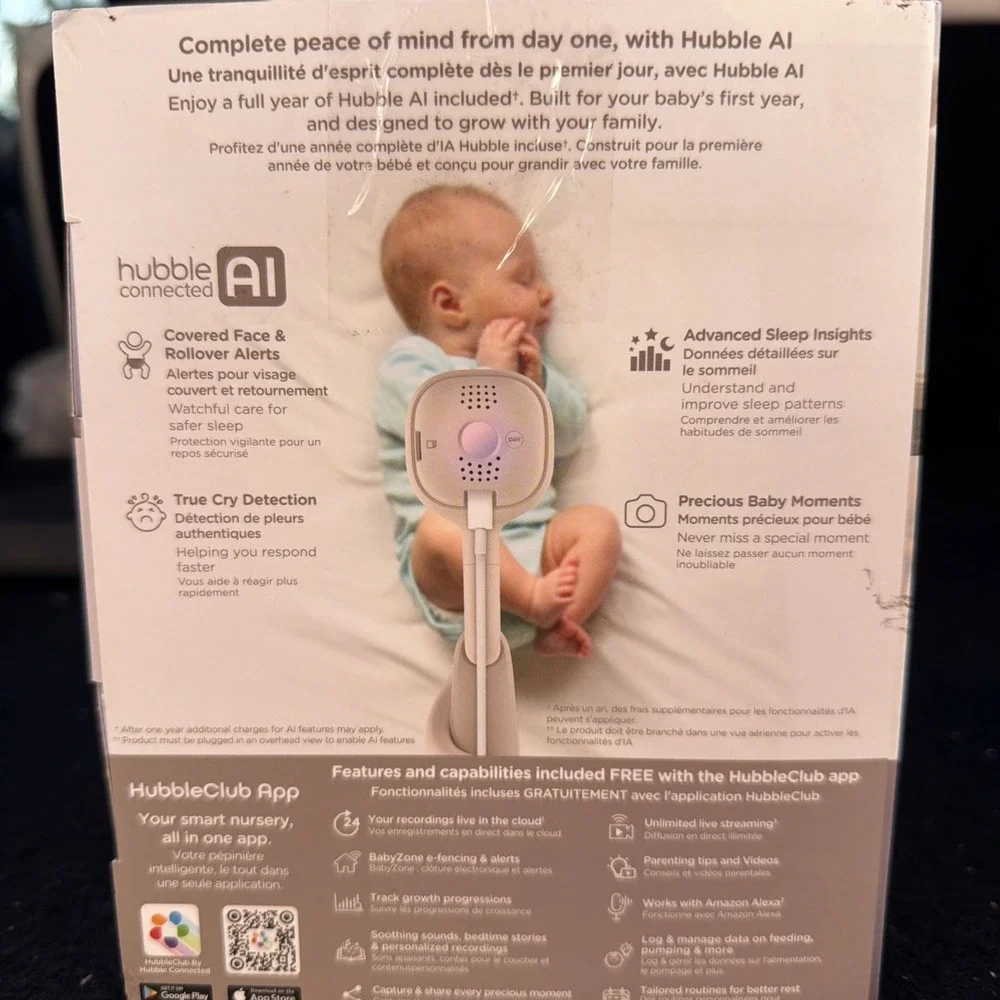 HUBBLE CONNECTED GoBaby AI, Baby Monitor Camera 2K UHD